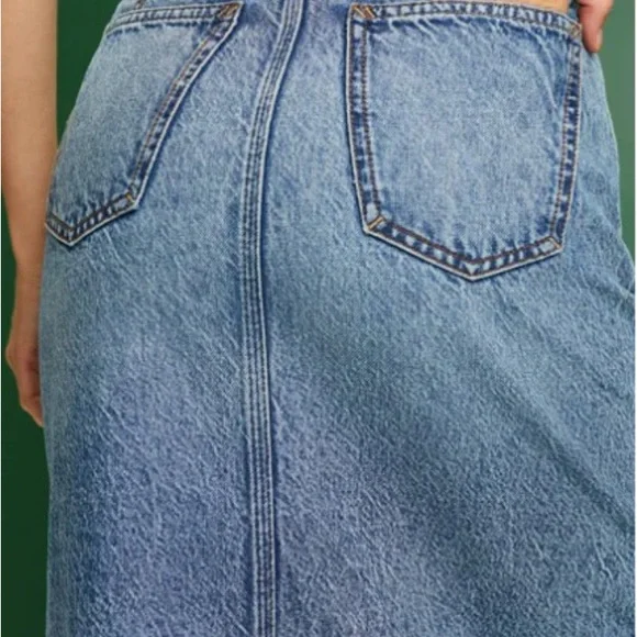 Esprit Blue Denim Skirt #119 - Picture 5 of 11